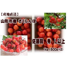 【ふるさと納税】やっぱり 山形産 さくらんぼ 佐藤錦 L以上 1kg (500g×2)  【令和6年産先行予約】FU22-938