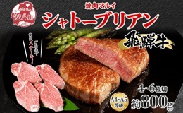 【ふるさと納税】飛騨牛シャトーブリアン約800g（4〜6枚切り）