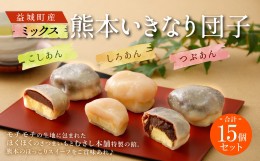 【ふるさと納税】むさし本舗 熊本 いきなり団子 ミックス 15個セット さつま芋 サツマイモ 団子 郷土料理