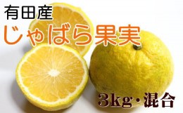 【ふるさと納税】【厳選】有田産のじゃばら果実約3kg