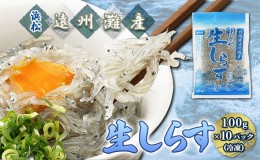 【ふるさと納税】【数量限定】浜松生しらす（冷凍）100g×10パック