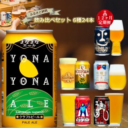 【ふるさと納税】【定期便12カ月】長野県佐久市のクラフトビール6種24本よなよなエールと飲み比べビールセット 