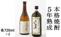 【ふるさと納税】本格焼酎 5年熟成 2本セット【720ml×2】