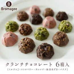 【ふるさと納税】クランチチョコレート 6箱 チョコレート専門店 「Bromagee」 チョコ チョコレート スイーツ お菓子 洋菓子 バレンタイン