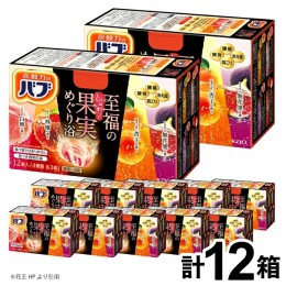 【ふるさと納税】SC0293　花王バブ 至福の果実めぐり浴 12錠入×12箱
