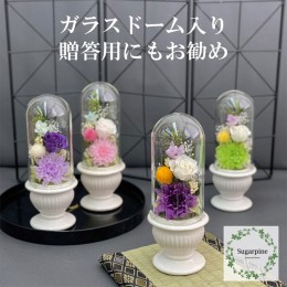 【ふるさと納税】AJ016  プリザーブドフラワー　和花　紫