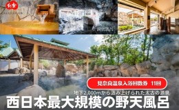 【ふるさと納税】見奈良天然温泉利楽湯休みコース入浴券 11回数券・ドリンク付き