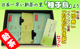 【ふるさと納税】種子島 松寿園 希少種 「 松寿 」と「 たねがしま茶 」セット　NFN034【425pt】