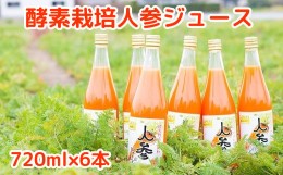 【ふるさと納税】004-01 酵素栽培人参ジュース720ml×6本