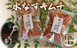 【ふるさと納税】水なすキムチ【120g×4】 [?5385-0403]