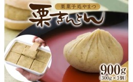 【ふるさと納税】栗菓子処やまつ 栗きんとん300g×3（冷凍)