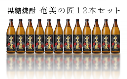 【ふるさと納税】徳之島 黒糖焼酎 奄美の匠 25度 900ml×12本セット 計10.8L 瓶