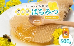 【ふるさと納税】ひふみ養蜂園 菜の花はちみつ 600g【1486510】