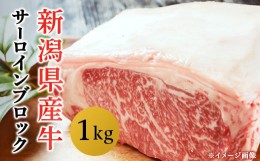 【ふるさと納税】76-69新潟県産牛（長岡産）サーロイン1kgブロック
