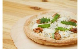 【ふるさと納税】手作り極上冷凍ピザ「福良湾の釜揚げしらすと梅肉PIZZA」３枚セット
