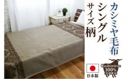 【ふるさと納税】カシミヤ毛布 シングル [3754]