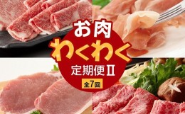 【ふるさと納税】【全7回】お肉わくわく定期便？ 027-37