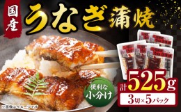 【ふるさと納税】福田屋食品うなぎ蒲焼5P(真空パック) / 鰻 うなぎ ウナギ 国産 蒲焼 タレ付き / 諫早市 /  諫早観光物産　コンベンショ