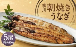 【ふるさと納税】柳川 朝焼きうなぎ 5尾入 約150g×5 合計約750g タレ・山椒各6袋