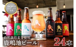 【ふるさと納税】KW-12　International　Beer　Cup2018　シルバーメダル受賞鹿嶋地ビール　24本セット（自然栽培麦芽使用）