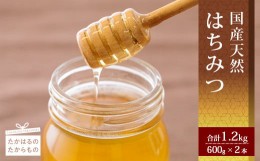 【ふるさと納税】高原町産天然はちみつ 1.2kg(600g×2本)  国産のおいしい蜂蜜2個セット