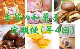 【ふるさと納税】E1501菓匠竹林堂　自慢の逸品！季節の和菓子セット定期便（年４回）