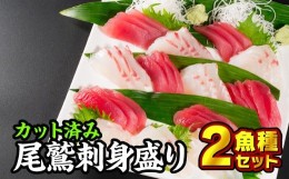 【ふるさと納税】カット済み！尾鷲お刺身盛り合わせ　２魚種セット　HA-28