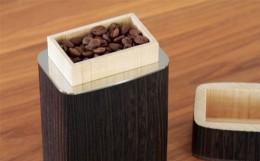 【ふるさと納税】KIRI Coffee Canister（200g）【焙煎】《サイズ：110×80×204（mm）》コーヒーキャニスター 紅茶 ほうじ茶 木製保存容