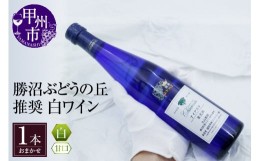 【ふるさと納税】勝沼ぶどうの丘推奨 白ワイン（甘口）1本（KBO）B-664