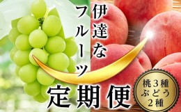 【ふるさと納税】＜2024年夏から開始の定期便＞伊達なフルーツ定期便（もも3種×3kg・ぶどう2種）果物 フルーツ 桃 モモ 葡萄 ブドウ 福