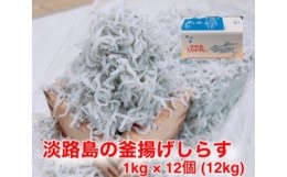 【ふるさと納税】淡路島のふっくらやわらかい「釜揚げしらす干し」 1？入り×12個 合計12？