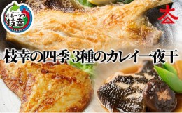 【ふるさと納税】枝幸の四季 3種のカレイ一夜干（宗八カレイ×8・赤カレイ×6〜8・ナメタカレイ×4）