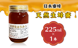 【ふるさと納税】天然生蜂蜜（日本蜜蜂）【ハチミツ 蜂蜜 はちみつ 生蜂蜜 蜂 お菓子 瓶タイプ 砂糖 甘い 濃厚】