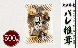 【ふるさと納税】大分県産 バレ椎茸 お徳用 500g（乾しいたけ）FBR10