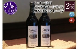 【ふるさと納税】【ノンアルコールワイン】カツヌマグレープ赤2本セット B-714