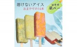 【ふるさと納税】新食感アイス「葛バー」　おまかせ14本