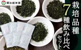 【ふるさと納税】P555-07 堀江銘茶園 栽培品種 7種飲み比べセット