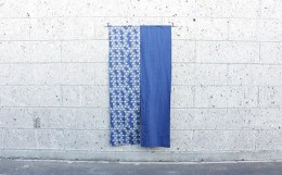 【ふるさと納税】のれん 麻の葉 縞模様 170cm 武州正藍染 藍染