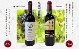 【ふるさと納税】やまがたの日本ワイン「タケダワイナリー」と「高畠ワイン」 F2Y-3543