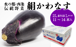 【ふるさと納税】【先行予約】 絹かわなす （JAえひめ未来）2LサイズまたはＬサイズ　2024年6月中旬〜7月発送