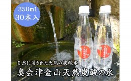 【ふるさと納税】奥会津金山天然炭酸の水（350mlペットボトル）30本