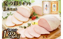 【ふるさと納税】ハム 宴の彩り 2種 詰め合わせ 食べ比べ 計1.22kg [日本ハムマーケティング 宮崎県 日向市 452060179]  ニッポンハム は