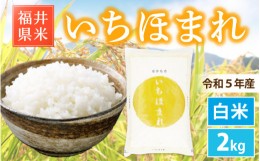 【ふるさと納税】特A通算6回獲得！【お試し米】お米 いちほまれ 2kg 令和5年 福井県産【白米】【お米 2キロ 精米 人気品種】 [e30-a061]