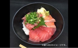 【ふるさと納税】[?5904-0349]王様のまぐろ食堂　ねぎとろとまぐろとサーモン三色セット（2食分）