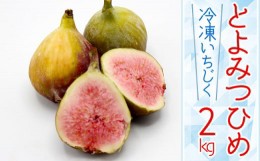 【ふるさと納税】【福岡県産】冷凍とよみつひめ（イチジク） 2kg（1kg×2） 2L8