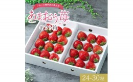 【ふるさと納税】フルーツ専門店が選んだ「あまおう苺」ギフト箱(24-30粒)(大野城市)【1083230】