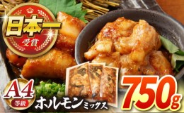 【ふるさと納税】【農場直営/A4ランク】長崎和牛ホルモンミックス 750g（250g×3）ホルモン ほるもん 焼肉用 こだわり 味付け 日本一【焼