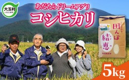 【ふるさと納税】大玉村 米 5kg コシヒカリ 福島県 【令和5年産】【 おいしいお米コンクール 受賞米 あだたら ドリームアグリ 】【07402