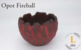 【ふるさと納税】No.221 陶芸家セキグチタカヒトの植木鉢 Opot Fireball Lサイズ  