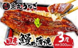 【ふるさと納税】国産 うなぎ 蒲焼 たっぷり 3尾 約300g 鰻 ギフトボックス セット 老舗 専門店 うなぎ処京丸 静岡